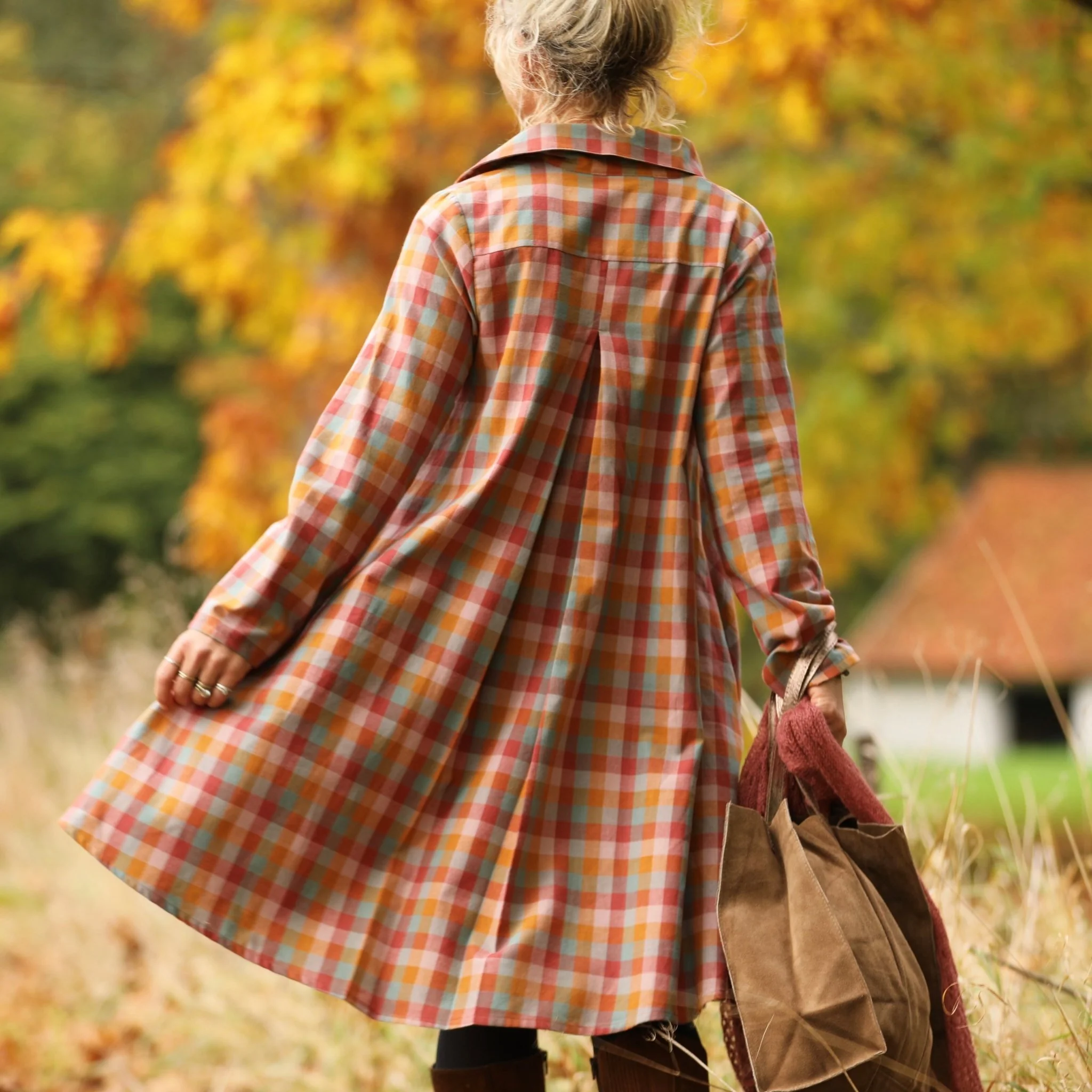 Robe Carole – tartan automnal - Image 2