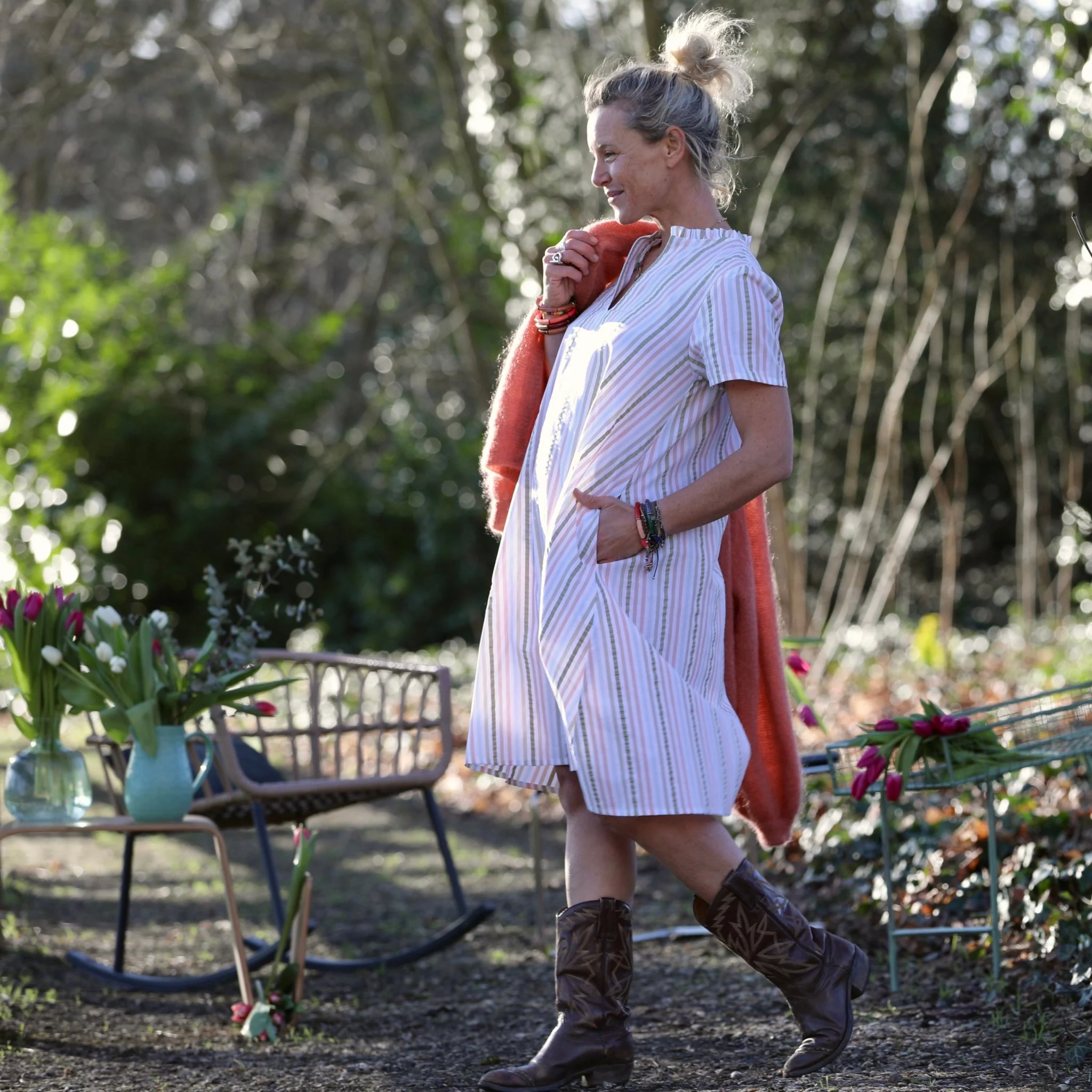 Robe Céleste - Rayures douces - Image 3