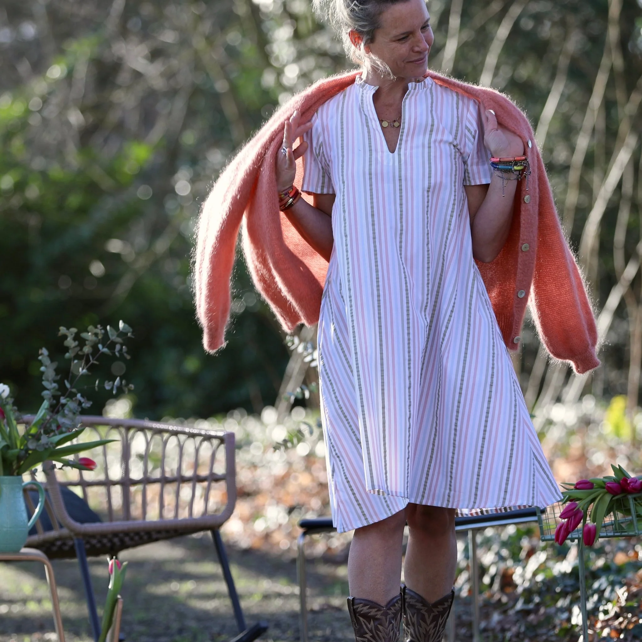 Robe Céleste - Rayures douces - Image 5