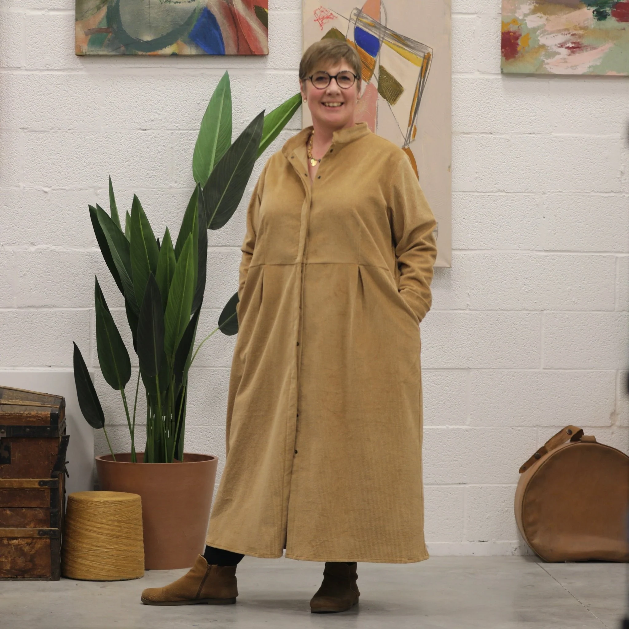 Robe Cyrielle - velours milleraies champêtre - Image 8