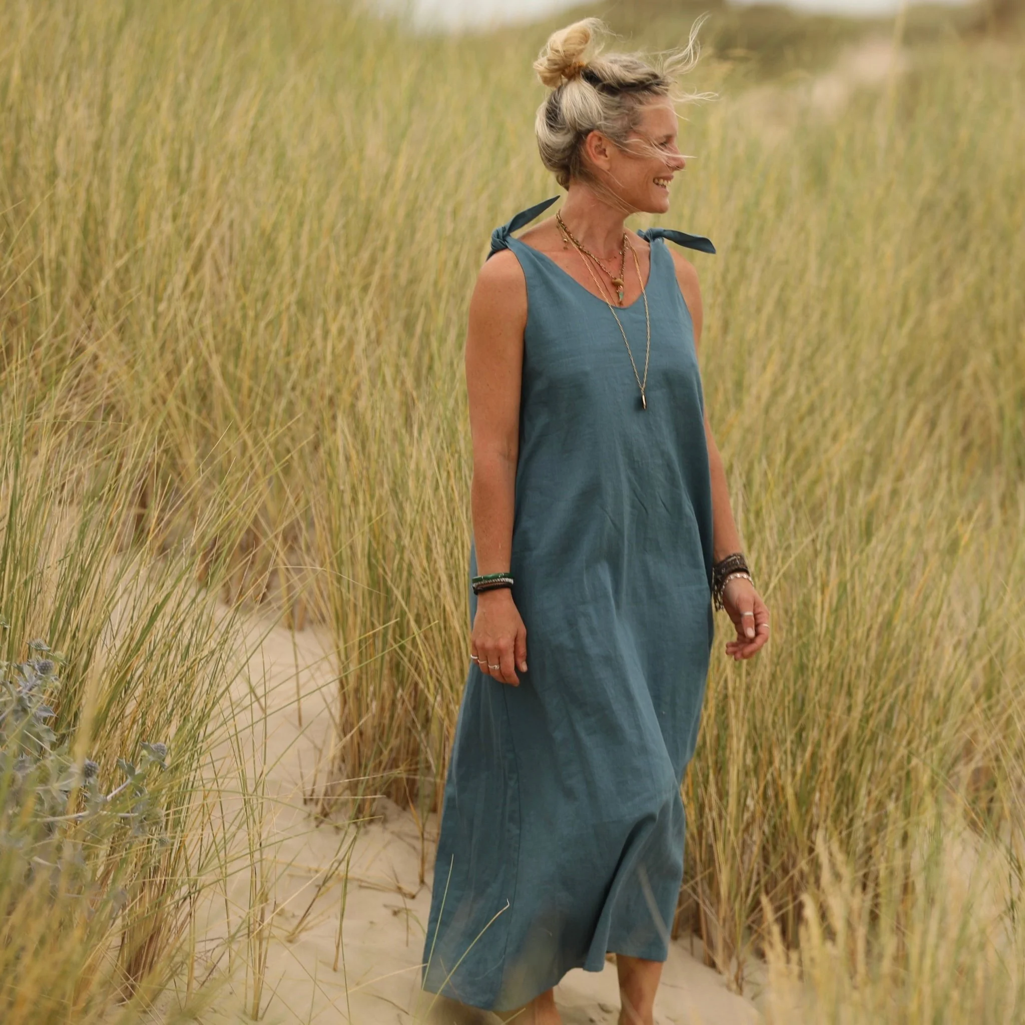 Robe Laëtitia - lin navy