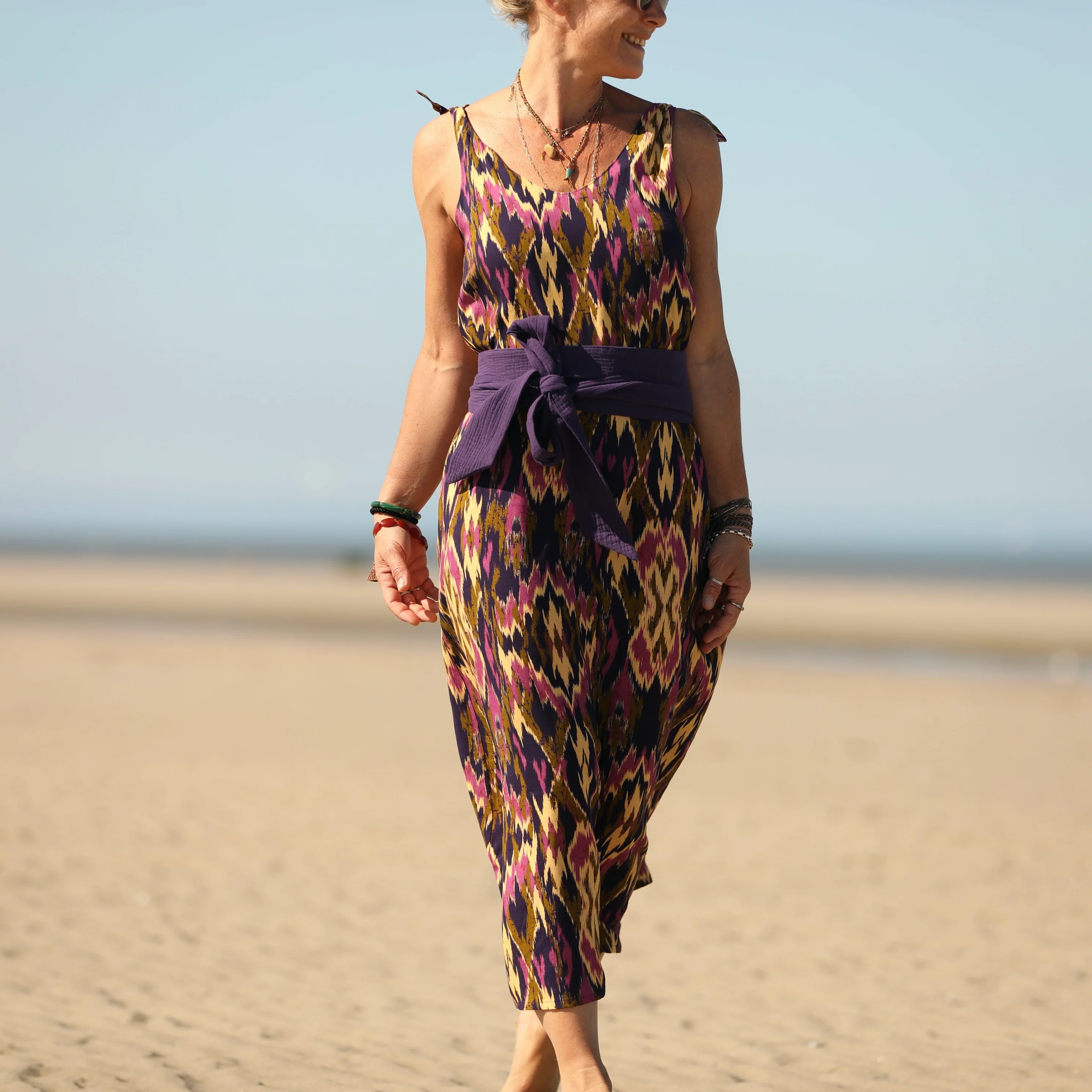 Robe Laëtitia - Viscose Ikat - Image 12