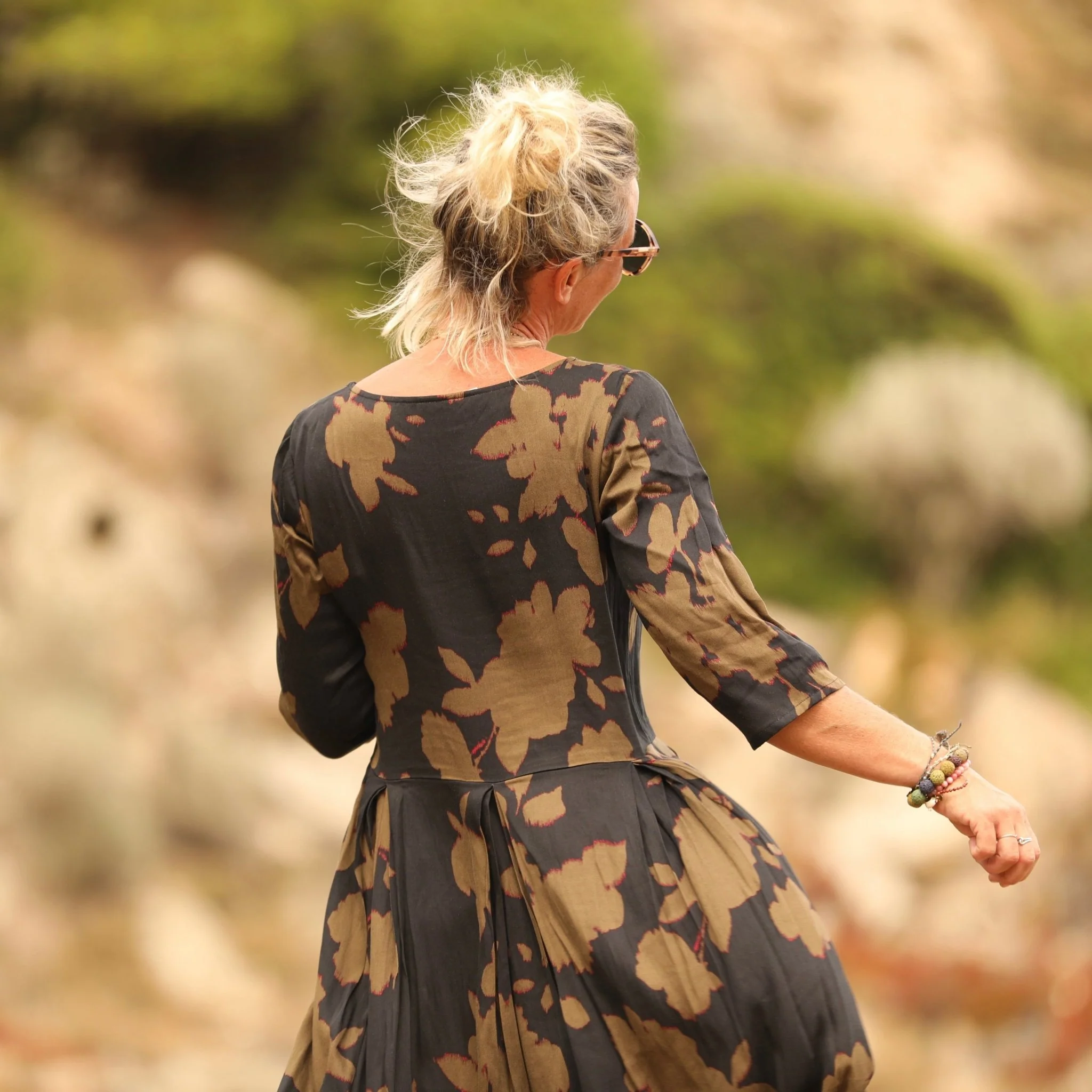 Robe Louisa viscose Brume sauvage - Image 3