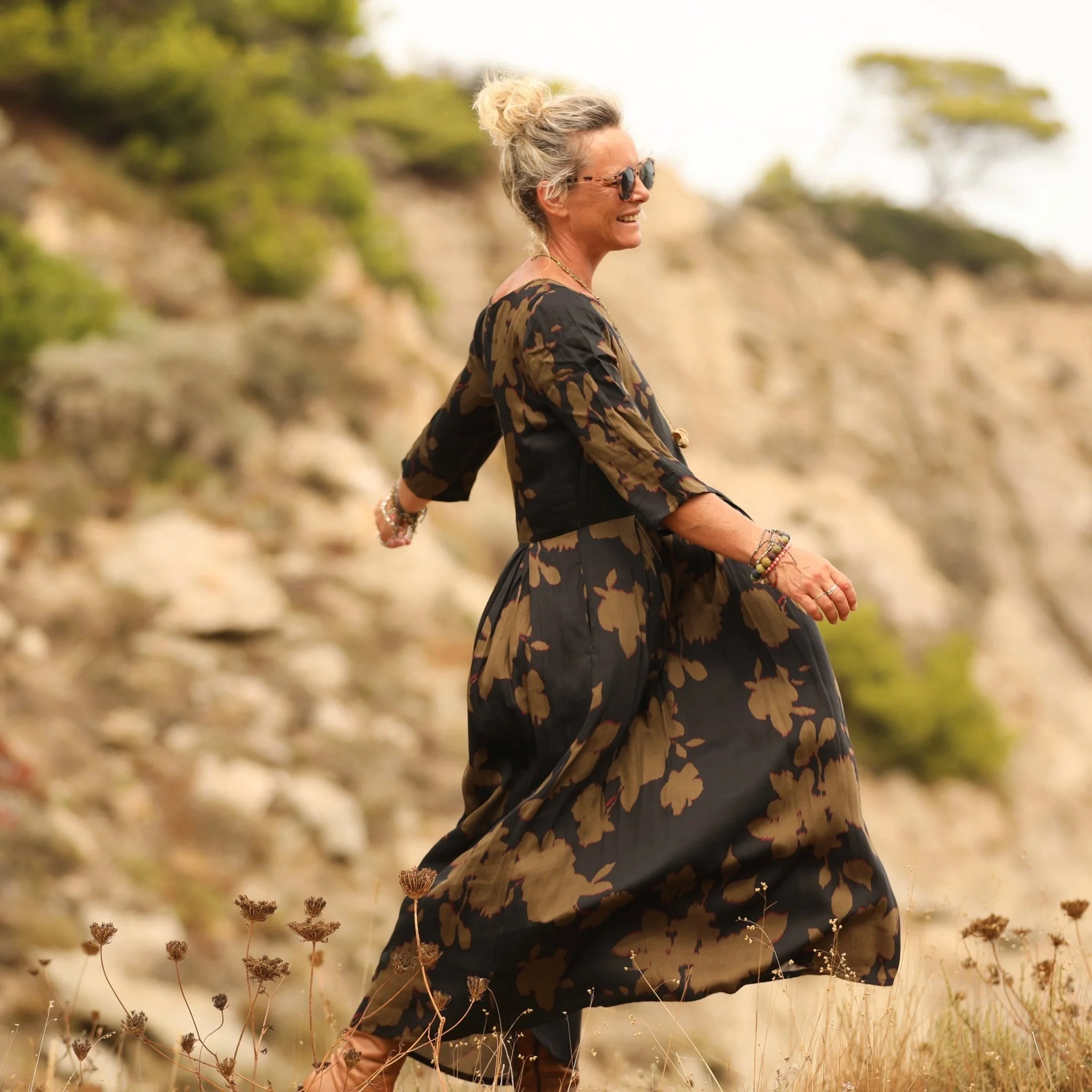 Robe Louisa viscose Brume sauvage - Image 7