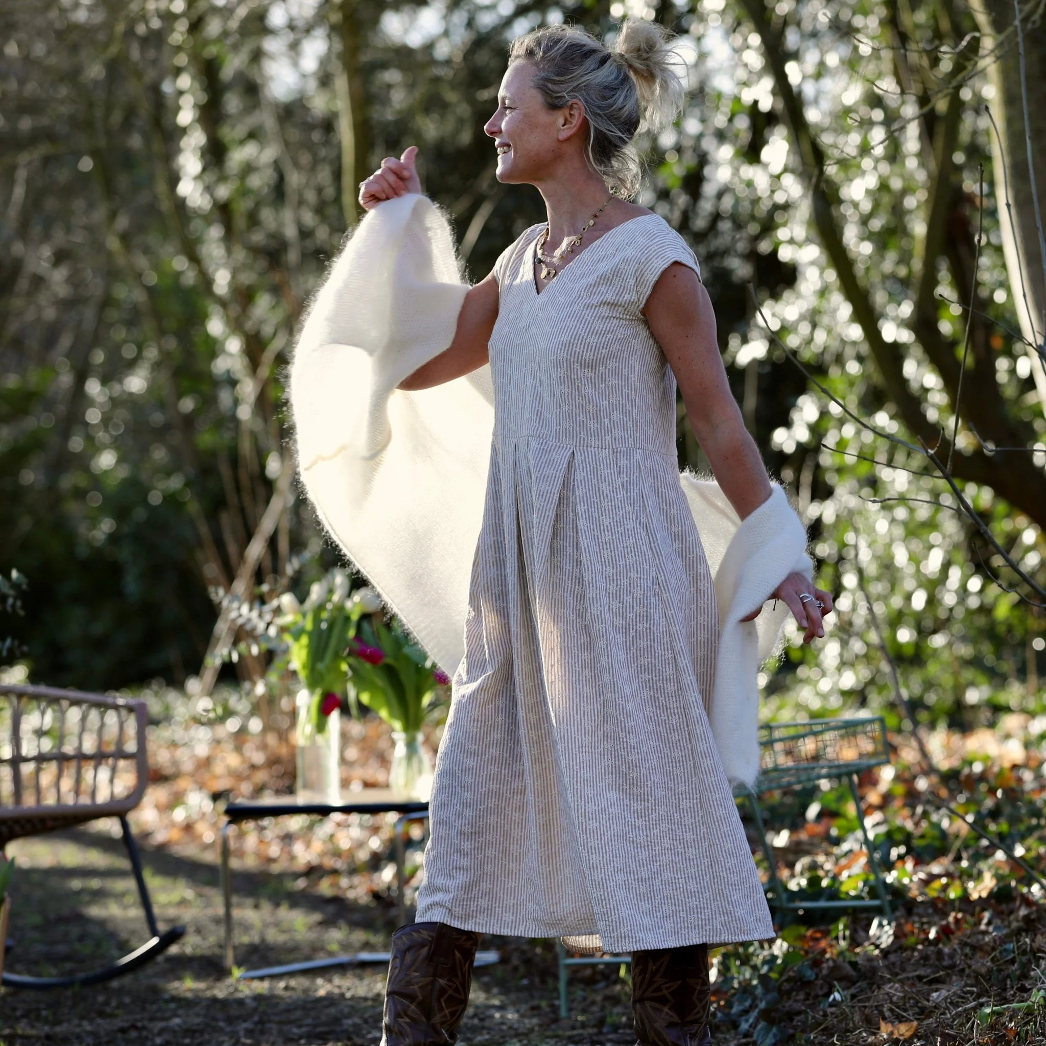 Robe Louison - Broderie Rayée Bucolique - Image 8