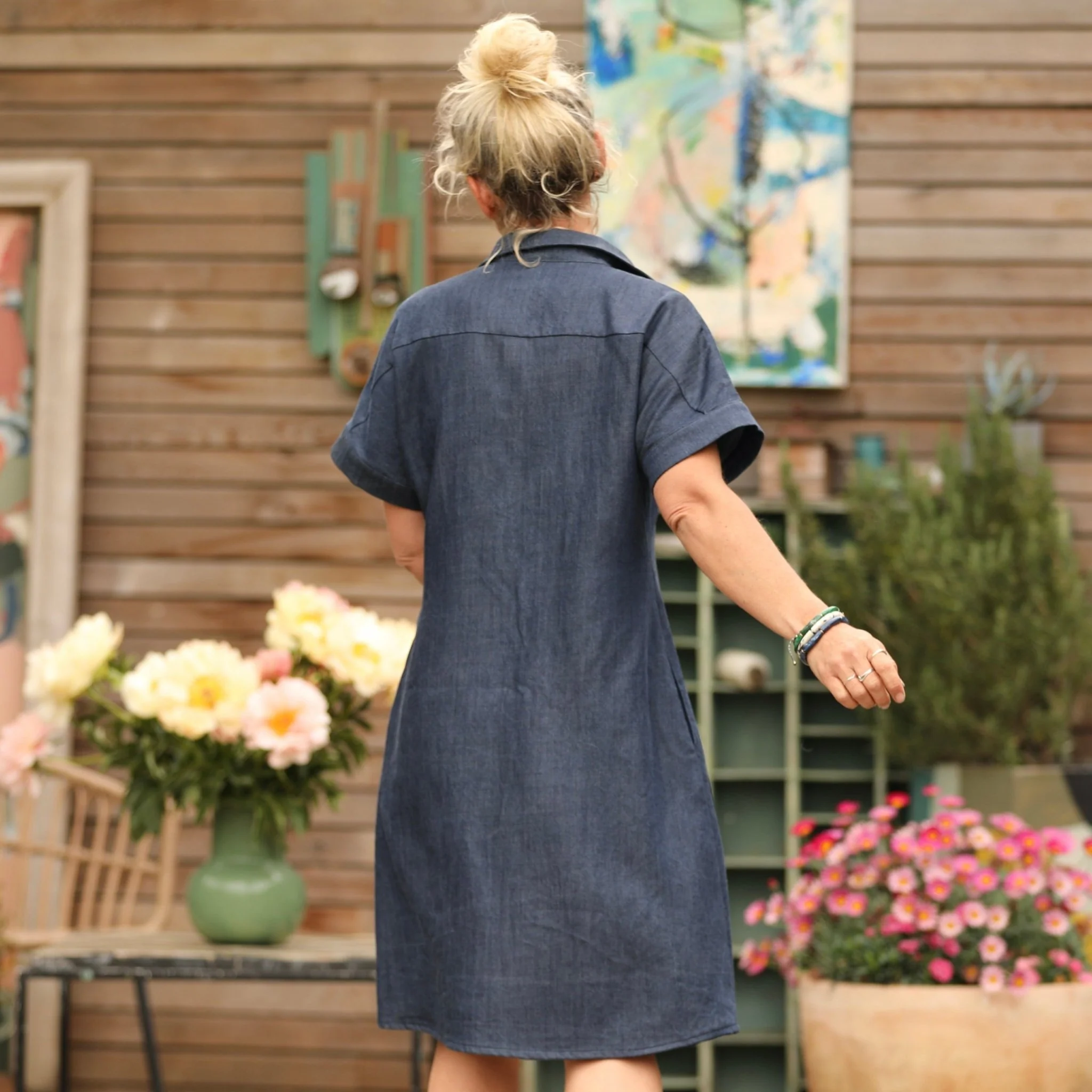 Robe Marlène - jean bleu - Image 3