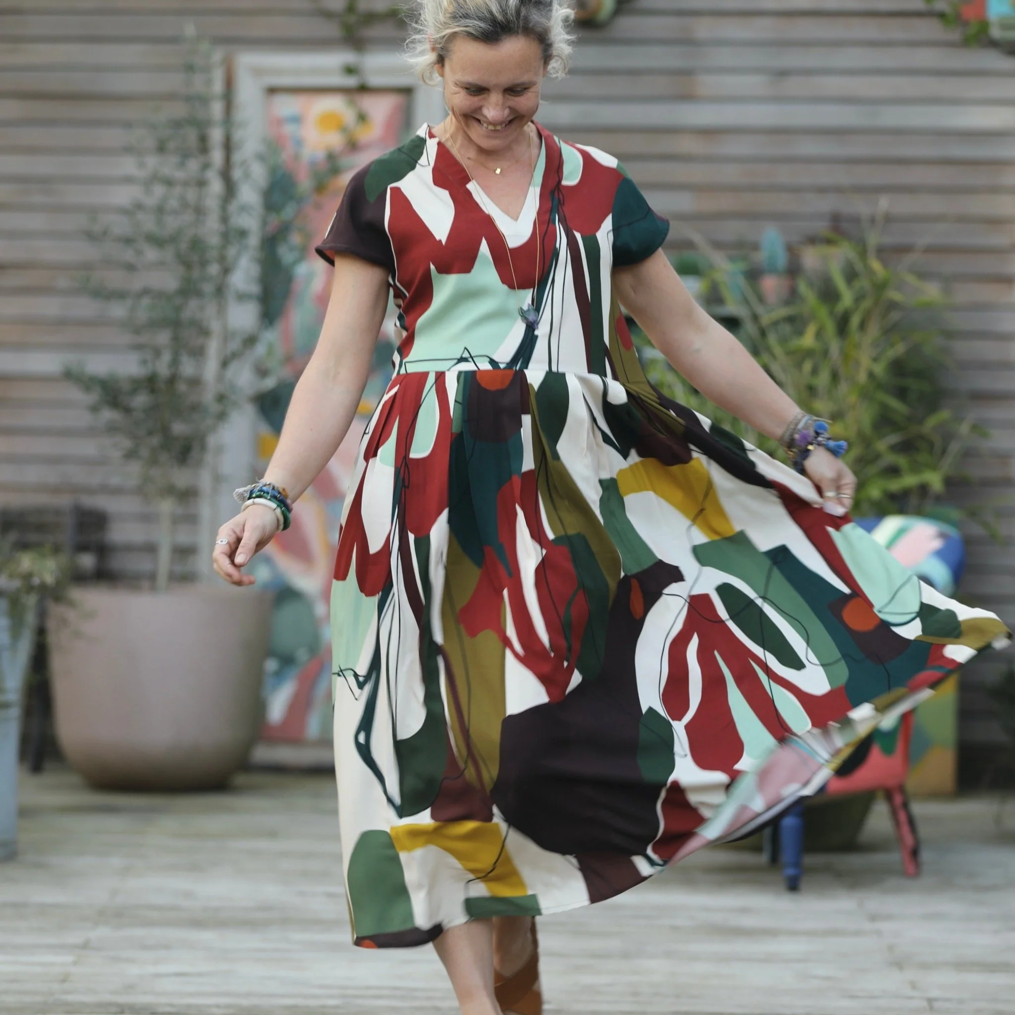 Robe Sylvette - vicose Arty - Image 4