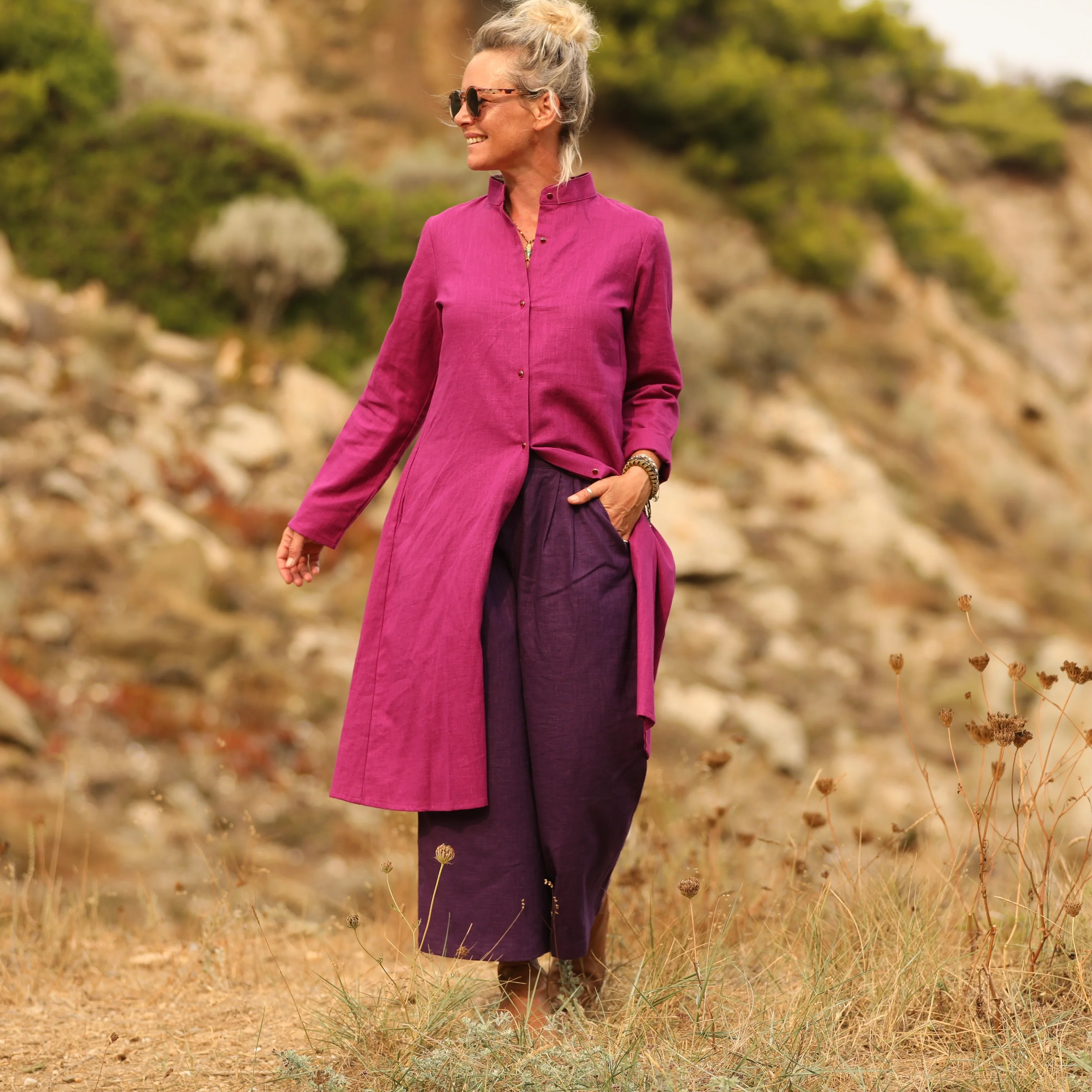 Robe Yuna - Lin bougainvillier - Image 7