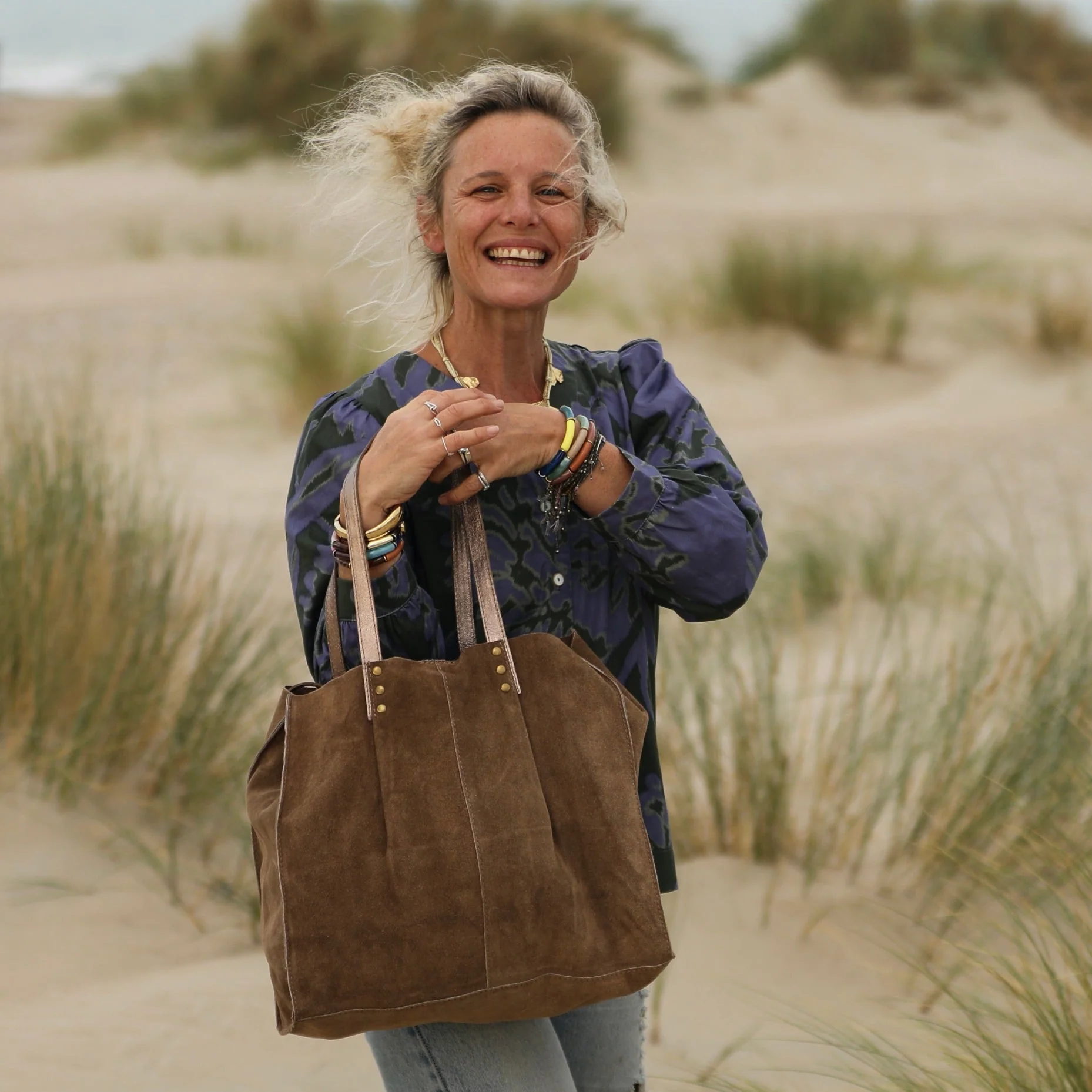 Sac Lisière – Cuir Camel - Image 3
