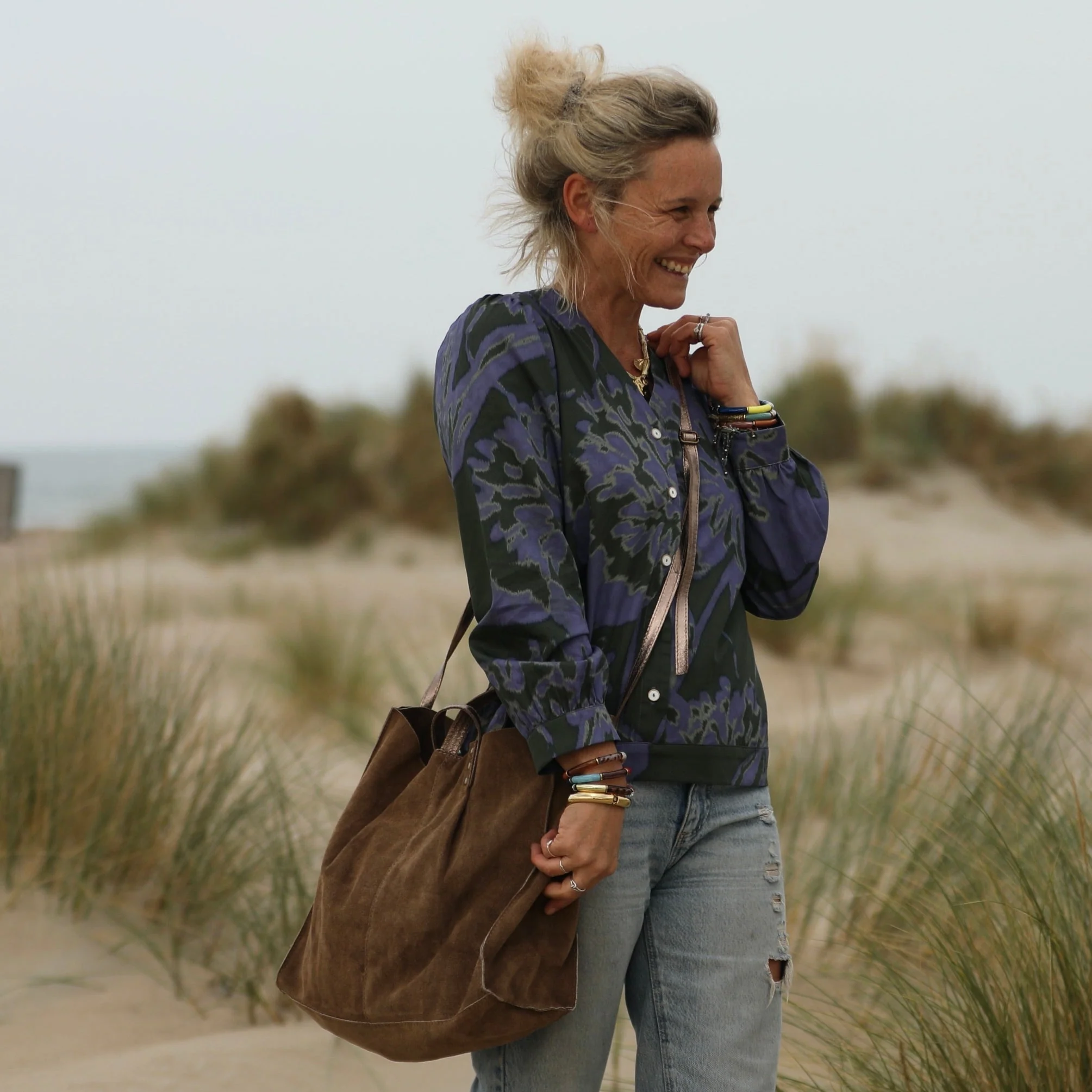 Sac Lisière – Cuir Camel - Image 4