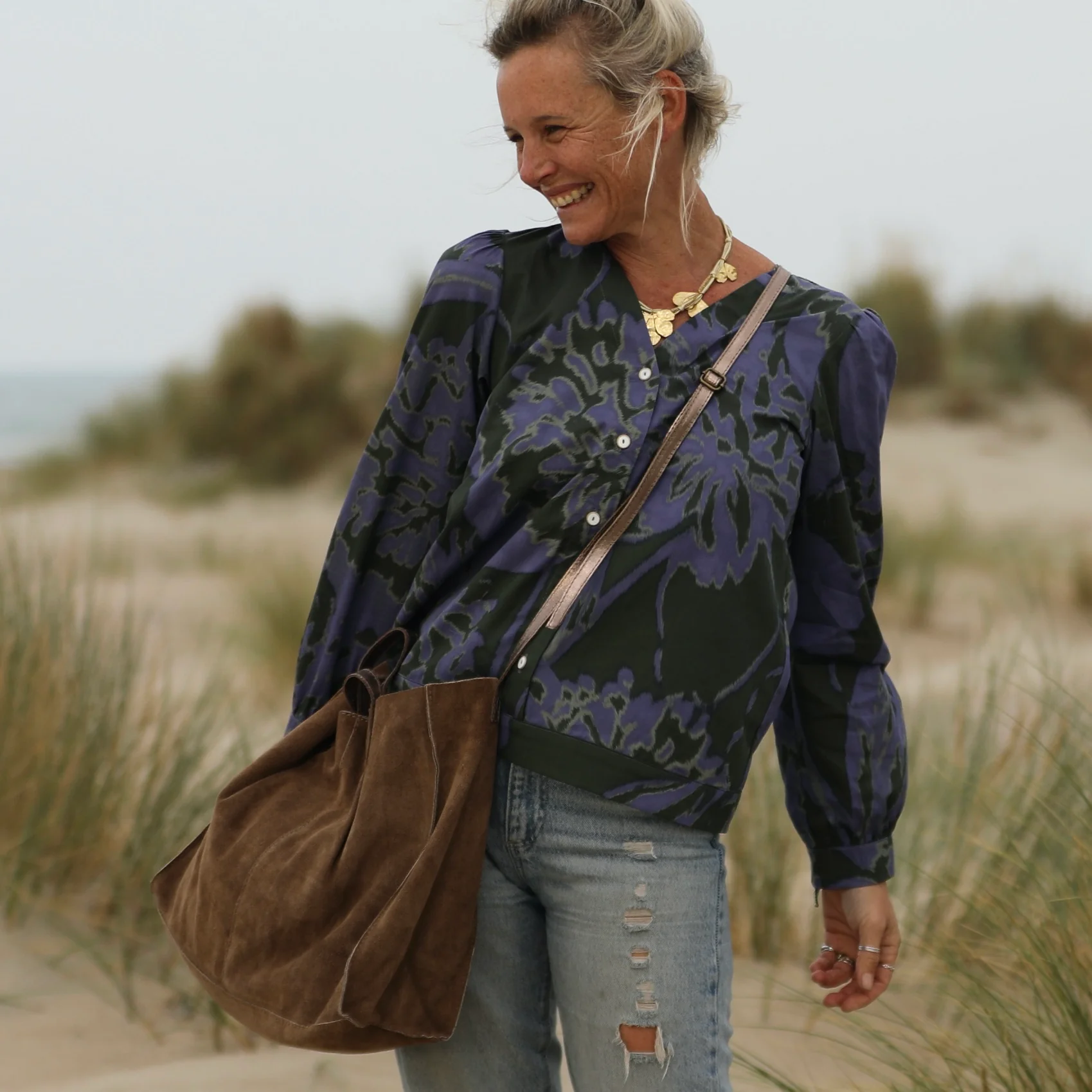 Sac Lisière – Cuir Camel - Image 5