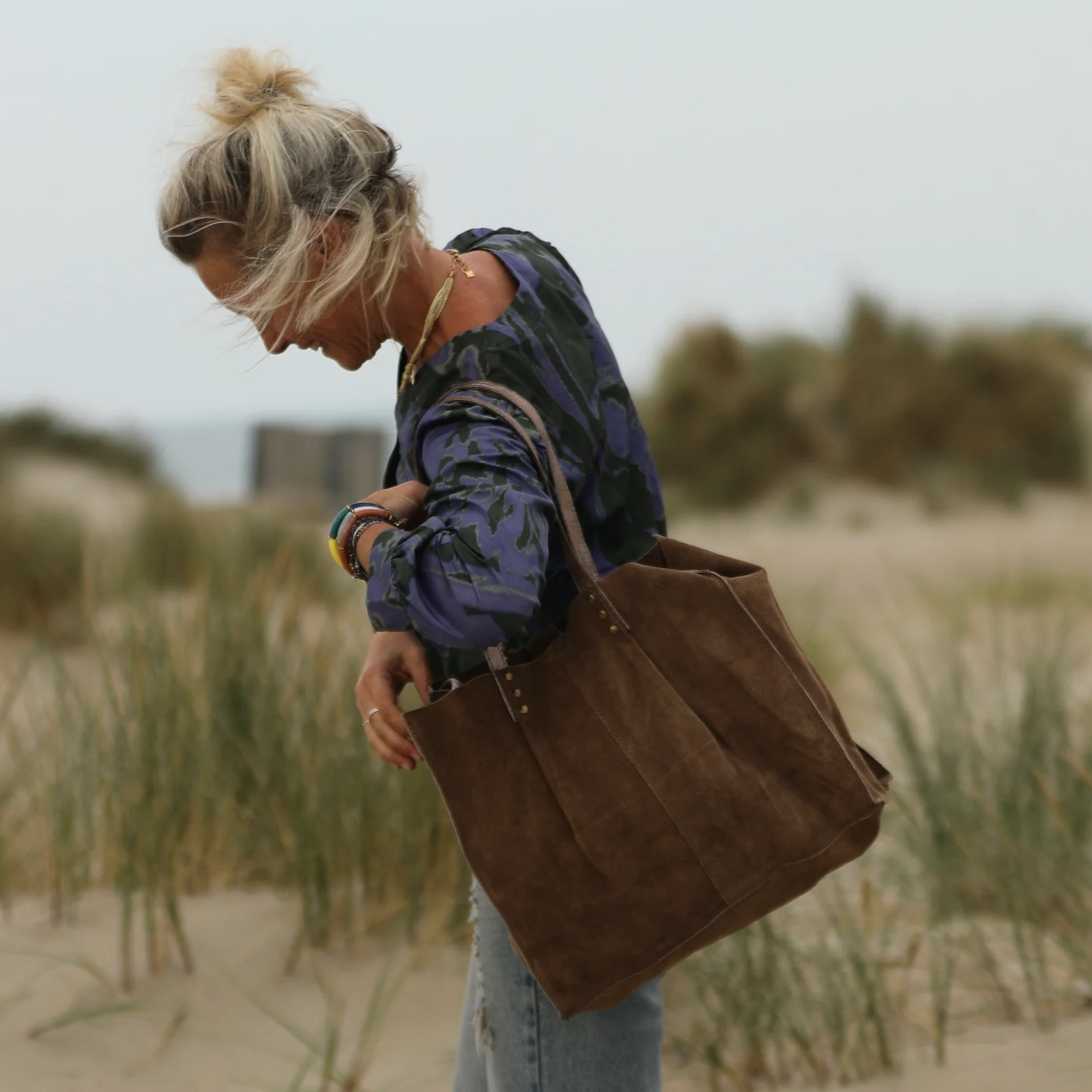 Sac Lisière – Cuir Camel - Image 6