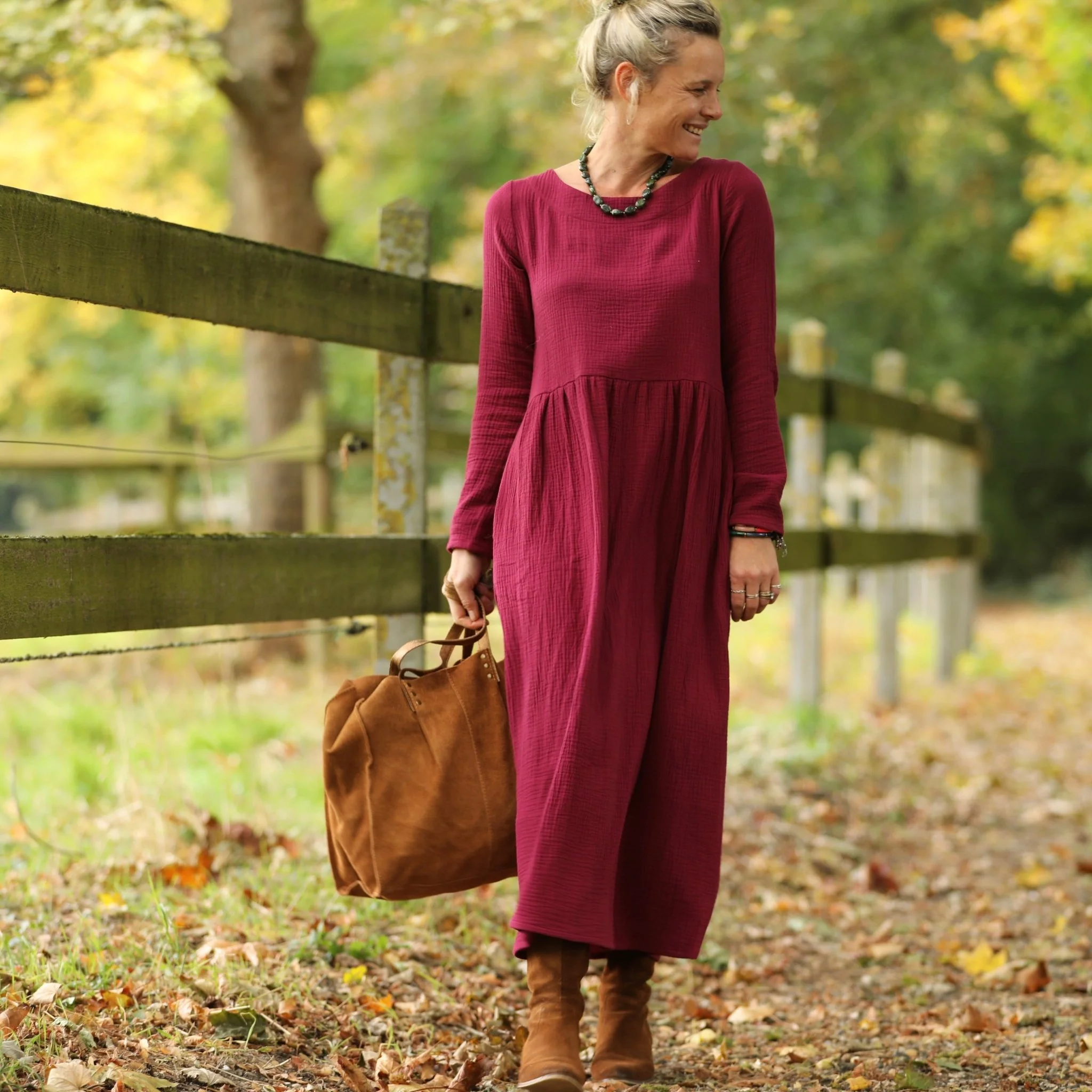 Sac Lisière – Cuir caramel - Image 3