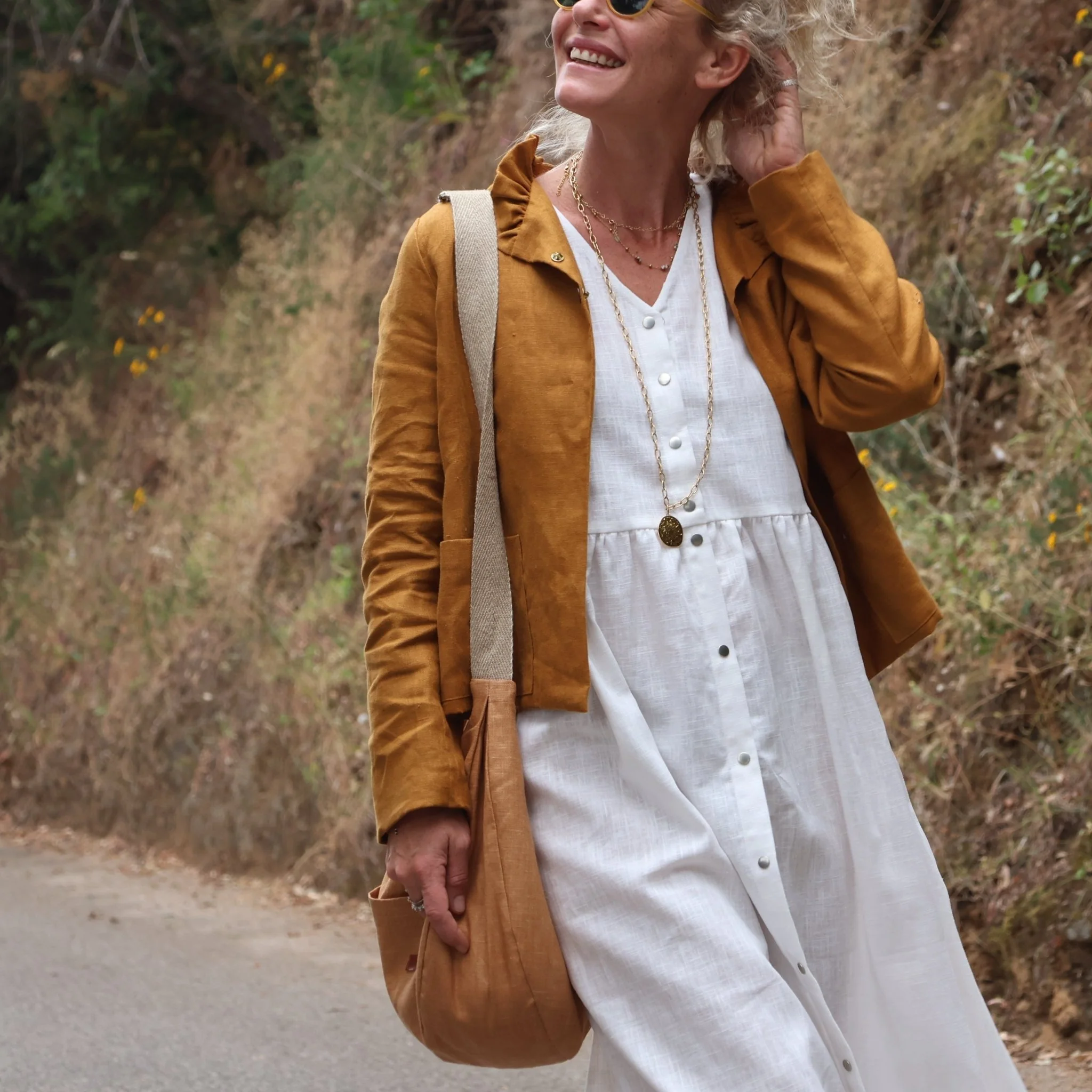 Sac Pia en lin chamois - Image 7