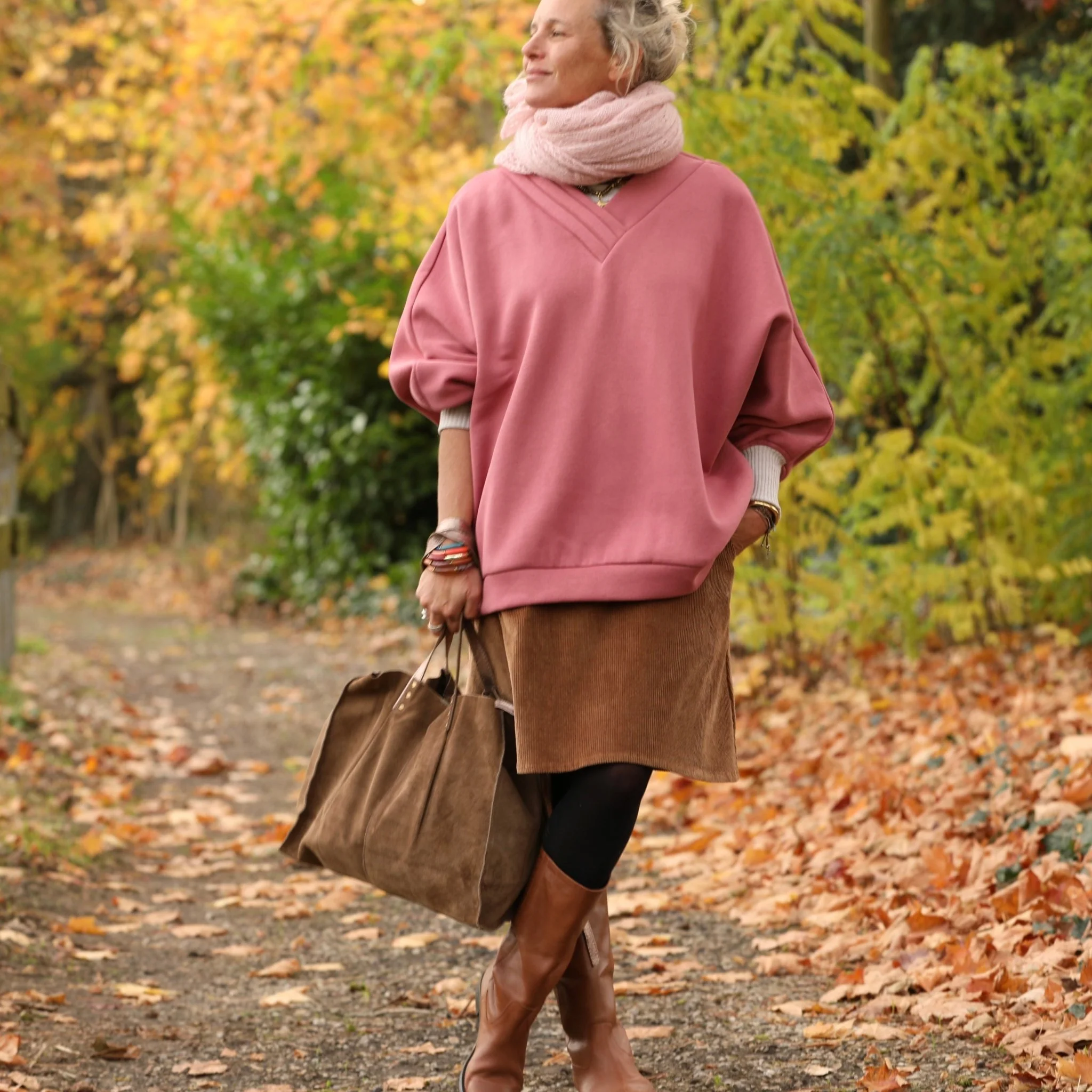 Sweat Ferdinand - rose boisé - version longue