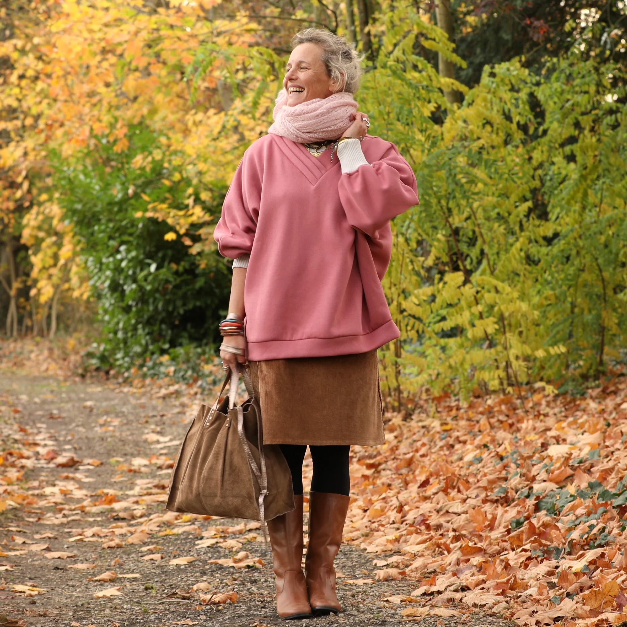 Sweat Ferdinand - rose boisé - version longue - Image 10