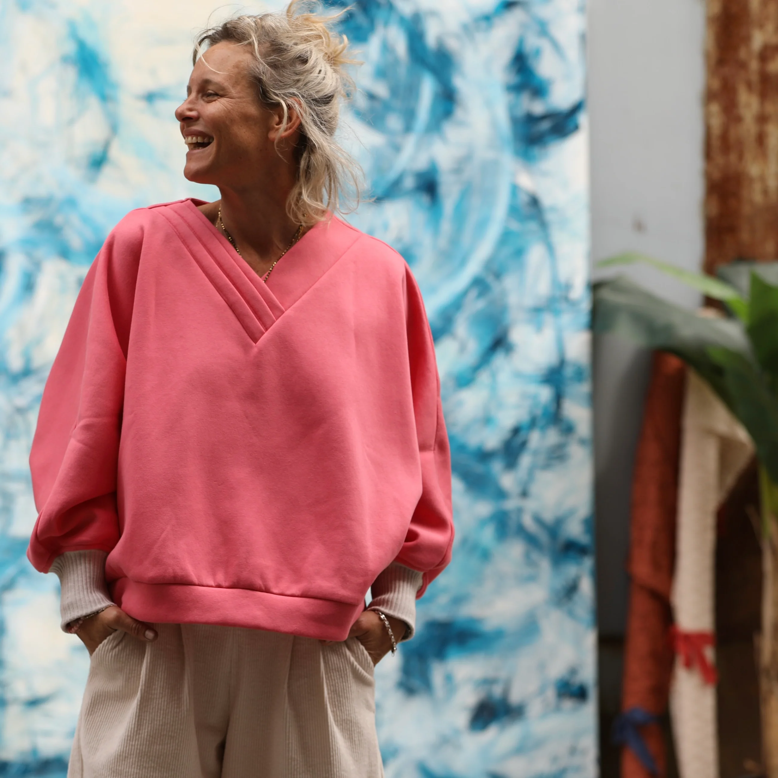 Sweat Ferdinand - rose gourmand - version courte - Image 6