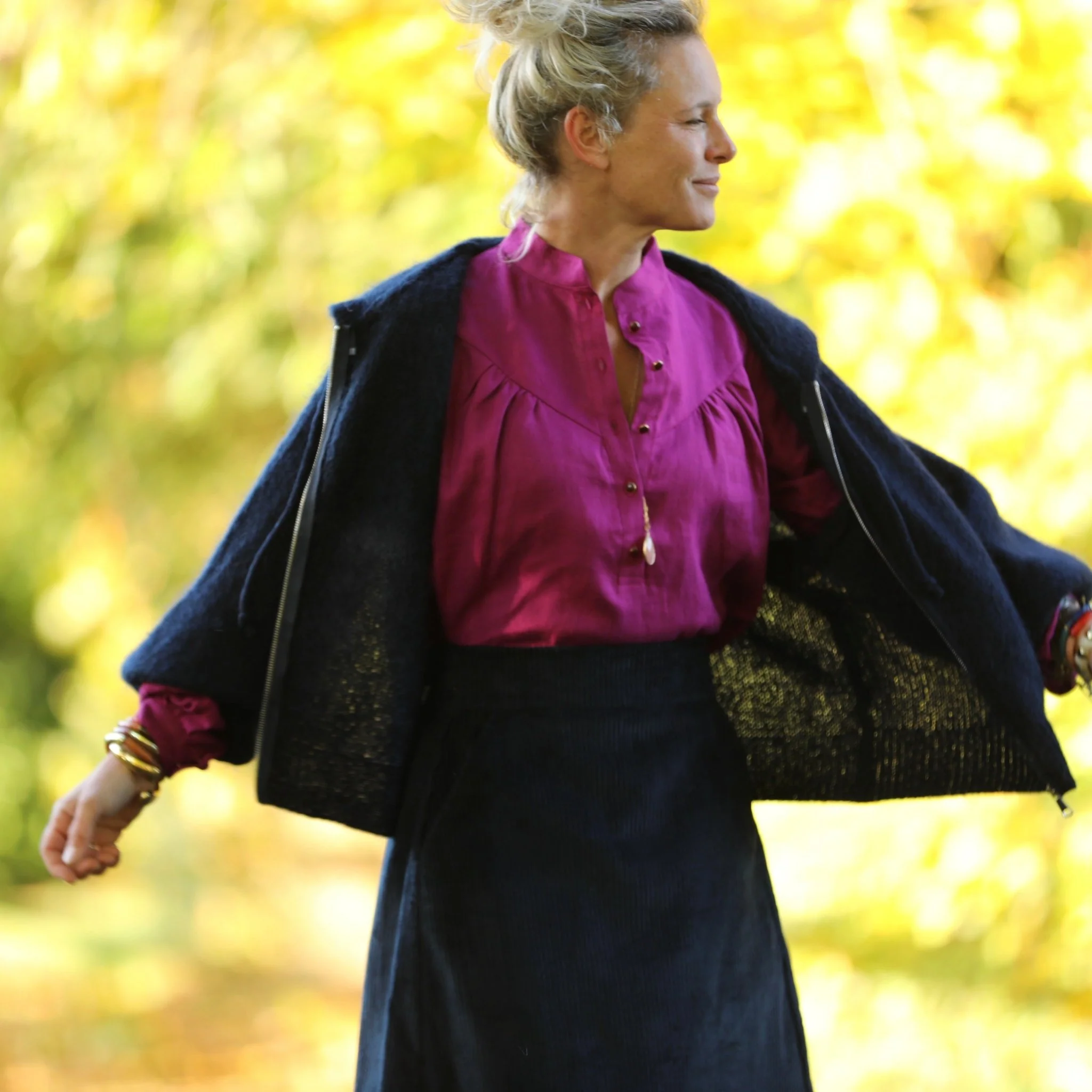 Gilet capuche Tulia - Marine