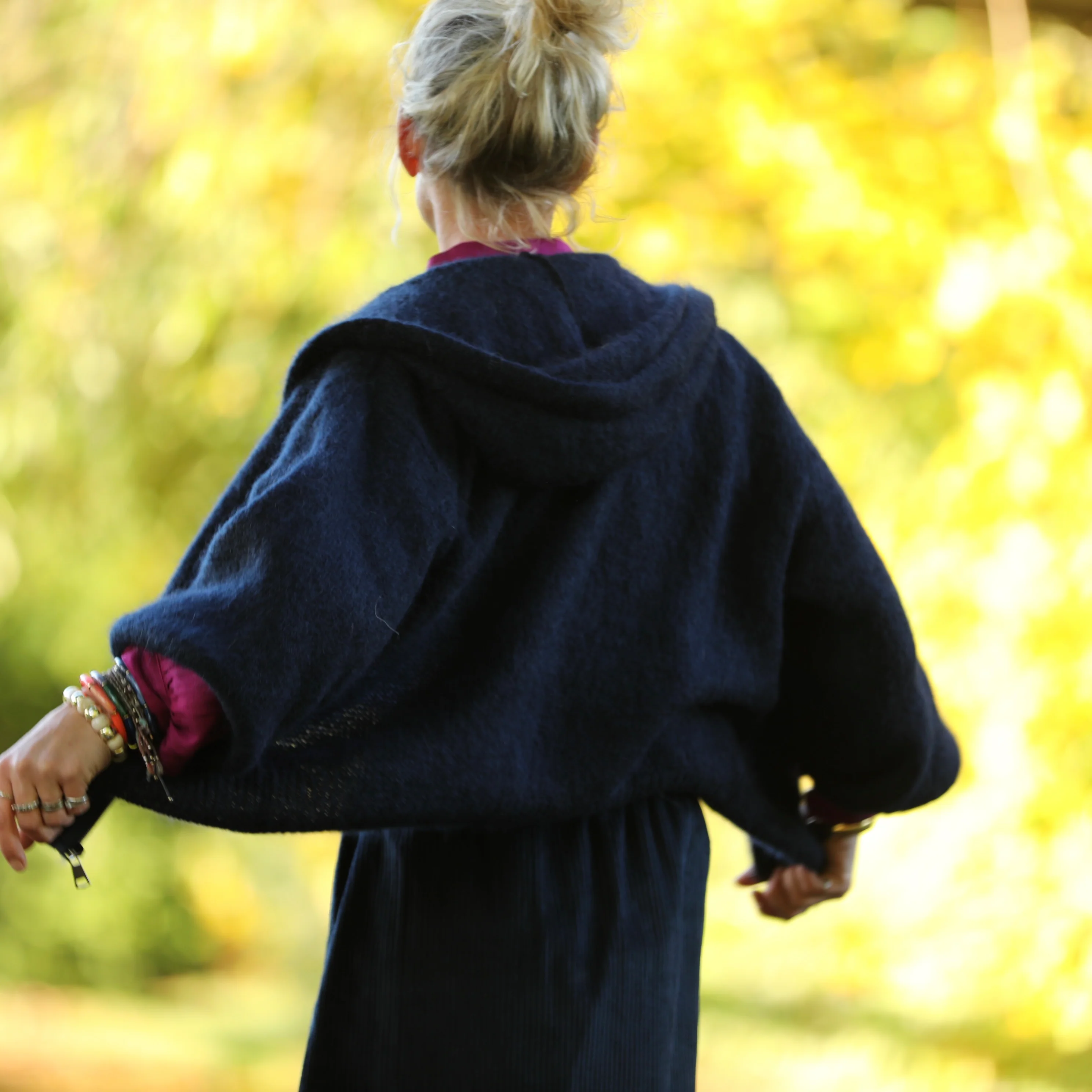 Gilet capuche Tulia - Marine - Image 2