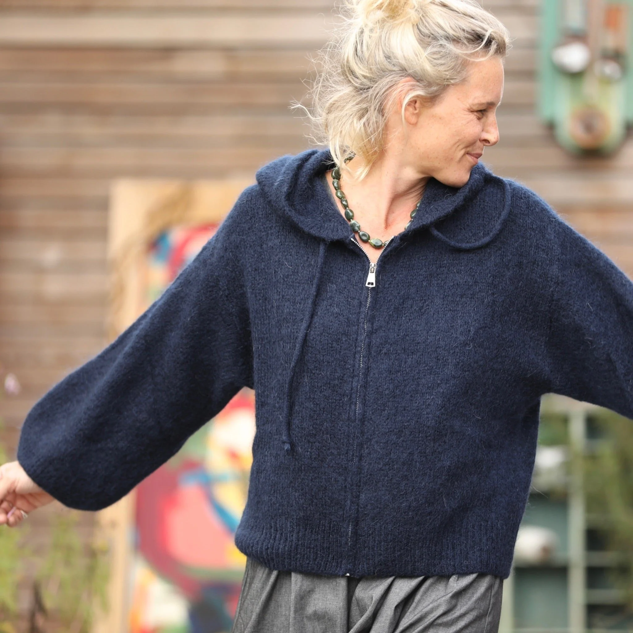 Gilet capuche Tulia - Marine - Image 6