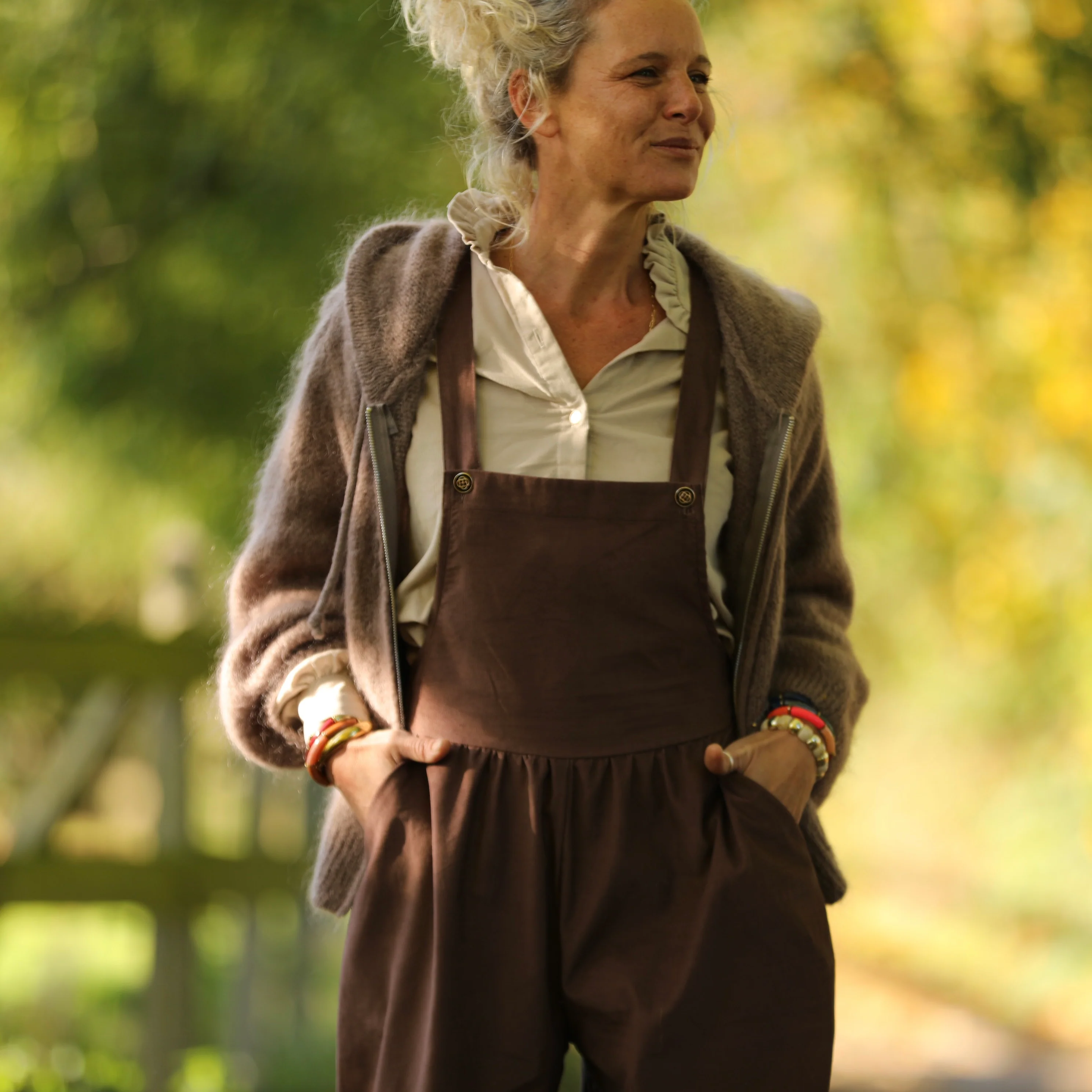 Gilet capuche Tulia - Moka - Image 6