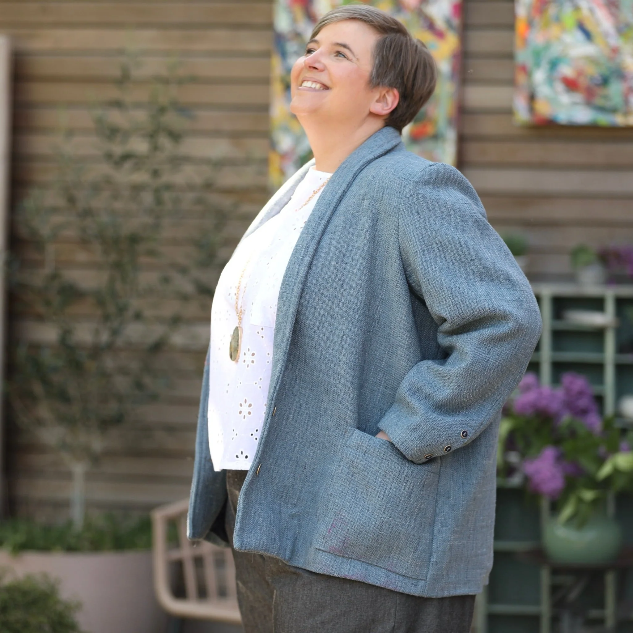 Veste Faustine - velours côtelé camel - Image 17