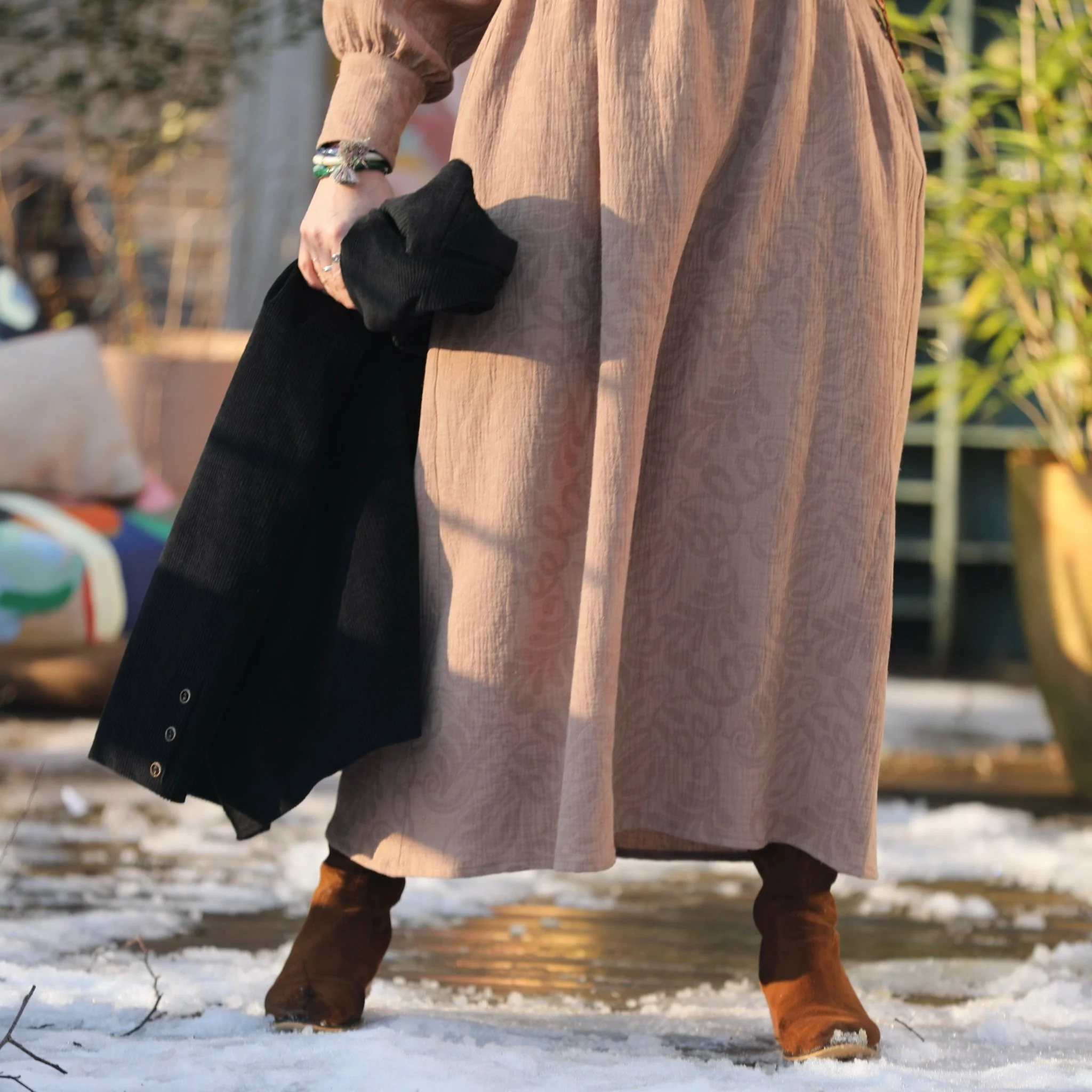 Veste Faustine - velours côtelé noir - Image 11