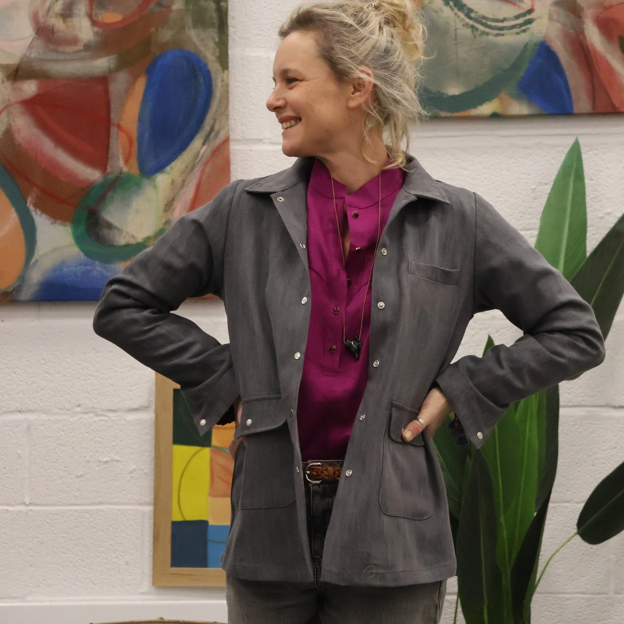 Veste Véga - jean gris - Image 7