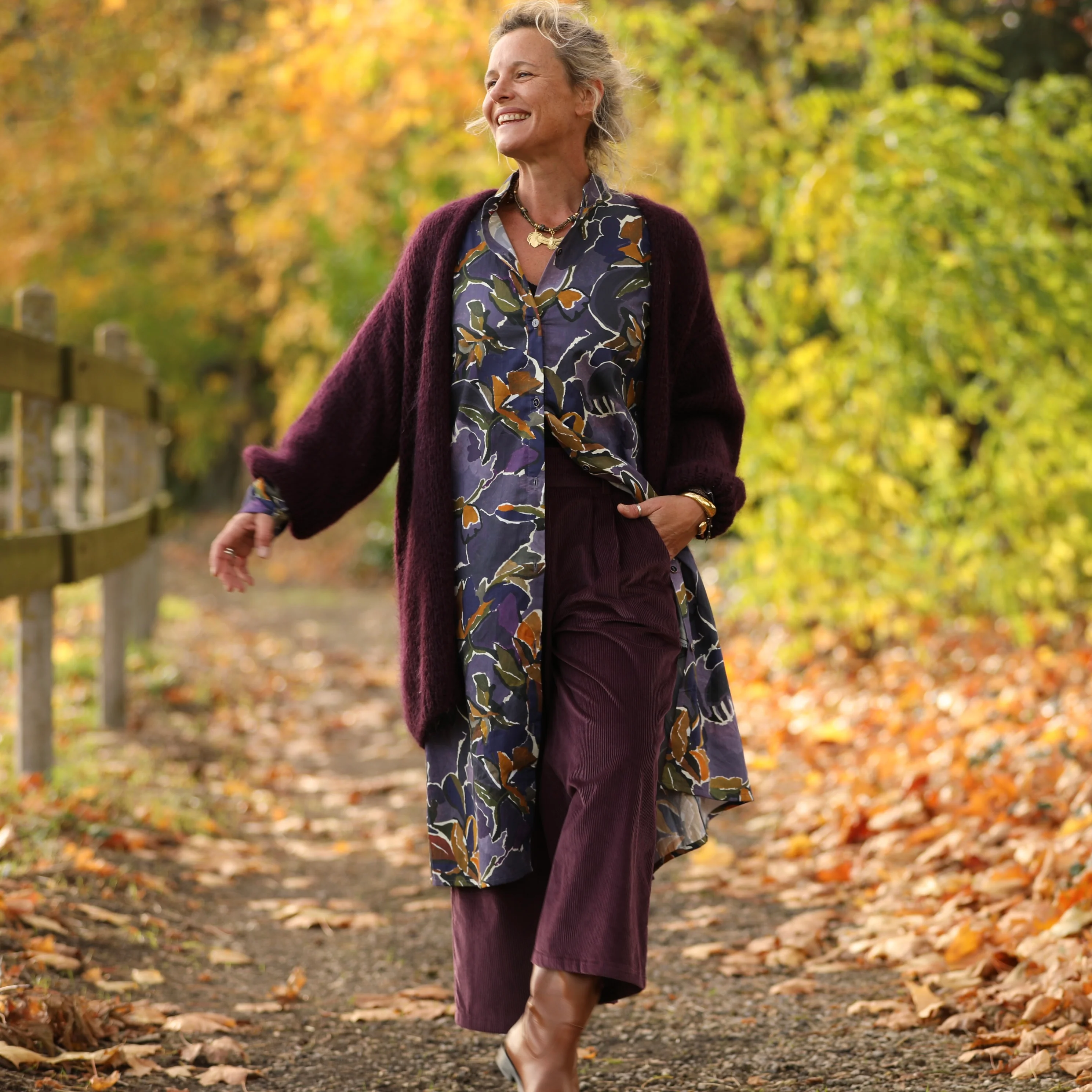 Robe Yuna - satin de coton Bois de Myrte - Image 7